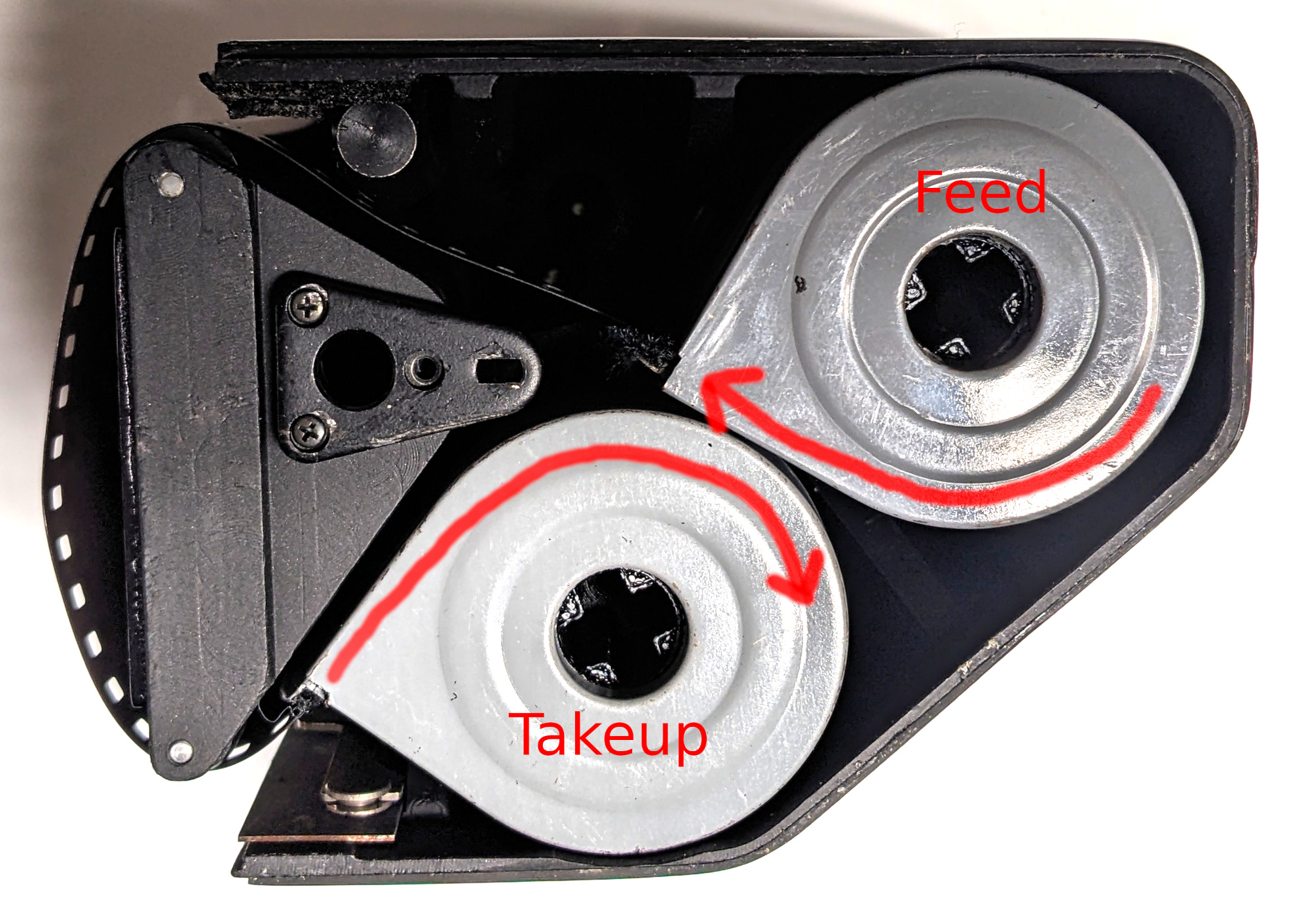 Bronica 70mm loading diagram